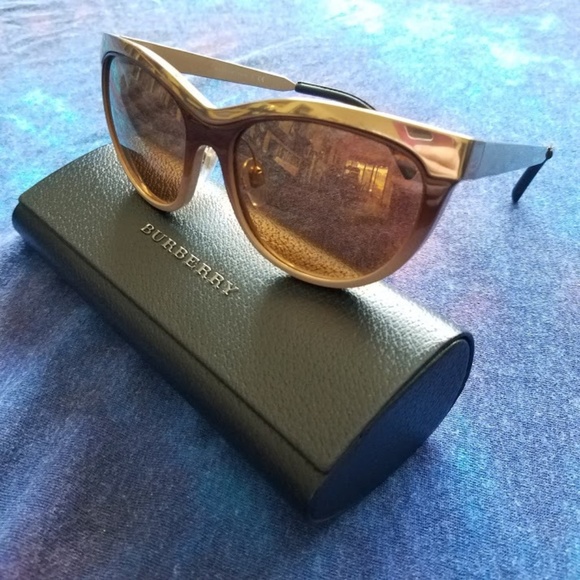 Burberry B 3076-Q 1191/6H Gold & Beige Sunglasses main image 4